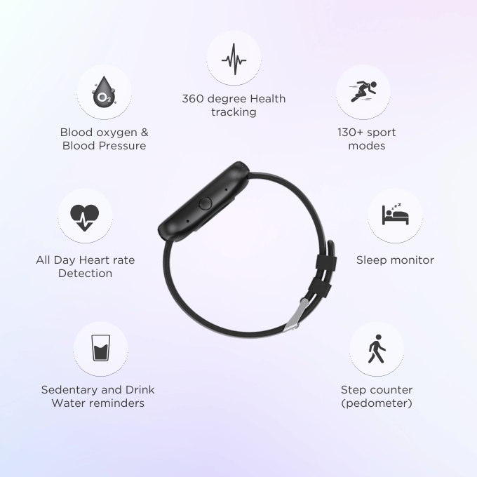 BLACK Fit 2S Health Monitor Smart Watch, upto 15 Day battery, 1.83in screen, 1Yr Warranty BLACK Fit 2S Health Monitor Smart Watch, upto 15 Day battery, 1.83in screen, 1Yr Warranty